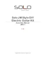 Предварительный просмотр 1 страницы Solo JMK-1 Assembly Manual