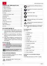 Предварительный просмотр 6 страницы Solo Motorsense 130H Instructions For Use Manual