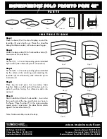 Preview for 1 page of Solo PRONTO POST 42" Instructions