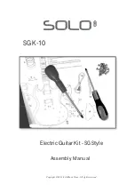 Предварительный просмотр 1 страницы Solo SGK-10 Assembly Manual