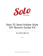 Solo TC Semi Hollow Style Assembly Manual предпросмотр