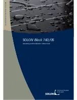 Solon Black 160/05 Assembly And Installation Instructions Manual preview