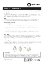 Solon DEFENDER AL00033 Instructions preview