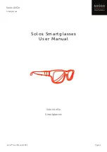 Solos AirGo User Manual предпросмотр