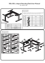 Solos L-shaped Standing Desk SD-LD16137-WH User Manual preview