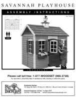 Solowave Design Big Backyard SAVANNAH PLAYHOUSE Assembly Instructions Manual preview