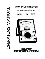 Preview for 1 page of Soltec HM-102S Operator'S Manual