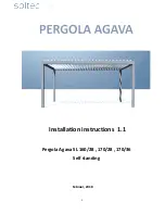 Предварительный просмотр 1 страницы Soltec Pergola Agava SL 160/28 Installation Instructions Manual