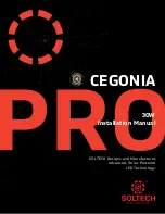 Preview for 1 page of Soltech CEGONIA PRO Installation Manual