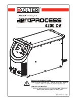 Solter aeroprocess 4200 DV Instruction Manual предпросмотр