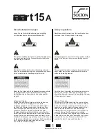 Preview for 2 page of Solton aart15 A User Instructions