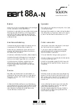 Preview for 3 page of Solton aart88A-N User Instructions