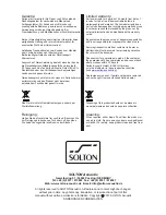 Preview for 4 page of Solton MF 200 A User Instructions