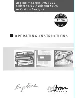 SOLTRON Ergoline AFFINITY 700 (AC plus) Operating Instructions Manual preview