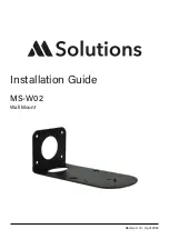 Solutions MS-W02 Installation Manual предпросмотр