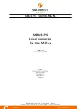 Предварительный просмотр 1 страницы Solvimus MBUS-PS125 User Manual