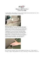 Solvit Hammock Style Seat Cover Care/Use Manual preview