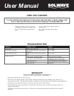 Предварительный просмотр 4 страницы Solwave 180MW1000D User Manual