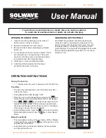 Предварительный просмотр 3 страницы Solwave 180MW1000SS User Manual