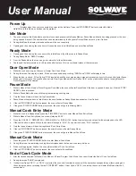 Preview for 4 page of Solwave 180MW112T User Manual