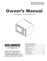 Предварительный просмотр 1 страницы Solwave SWA-T Series Owner'S Manual