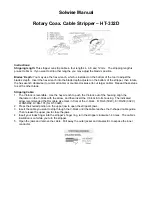 Preview for 1 page of Solwise HT-332D Manual