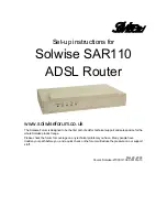 Solwise SAR110 Setup Instructions предпросмотр