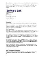 Preview for 2 page of Solwise SAR715PV Instruction Manual