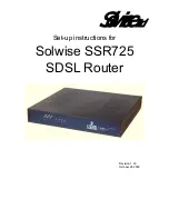 Preview for 1 page of Solwise SSR725 Setup Instructions