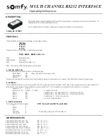 Предварительный просмотр 1 страницы SOMFY 1810607 Operating Instructions