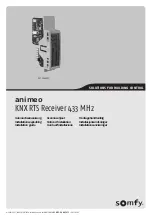 SOMFY animeo 1860191 Installation Manual preview