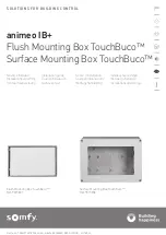 SOMFY Animeo IB+ Flush Mounting Box TouchBuco Installation Manual предпросмотр