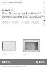 Предварительный просмотр 1 страницы SOMFY Animeo IB+ Flush Mounting Box TouchBuco Installation Manual