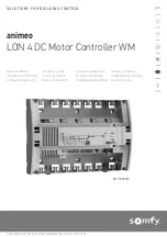 Preview for 1 page of SOMFY animeo LON 1870453 Installation Manual