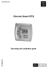 Предварительный просмотр 1 страницы SOMFY Chronis Smart RTS Operating And Installation Manual