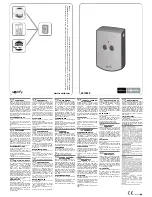 Предварительный просмотр 1 страницы SOMFY COMMANDE MURALE RTS Manual