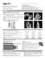 SOMFY DECOFLEX DIGITAL WALL SWITCH SDN Assembly/Installation/Operating Instructions предпросмотр