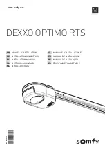 SOMFY Dexxo Optimo RTS Installation Manual preview