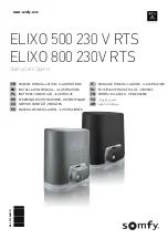 SOMFY Elixo 500 230V RTS Installation Manual preview