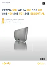 SOMFY EXAVIA 500 Manual preview