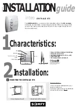 SOMFY inteo CENTRALIS RTS Installation Manual preview