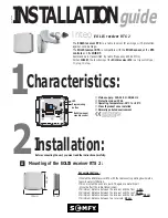 Preview for 1 page of SOMFY INTEO EOLIS RECEIVER RTS 2 Installation Manual