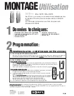 Preview for 1 page of SOMFY INTEO TELIS 1 RTS (French) Manuel De L'Utilisateur