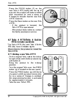 Preview for 22 page of SOMFY INTEO TELIS 4 RTS Operating And Installation Manual