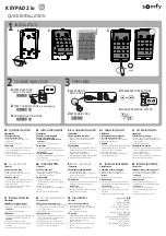 Предварительный просмотр 1 страницы SOMFY KEYPAD 2 io Quick Installation