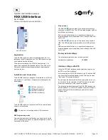 Preview for 1 page of SOMFY KNX USB Interface Operation And Installation Manual