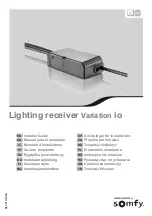 Preview for 1 page of SOMFY Lighting Receiver io Installer'S Manual