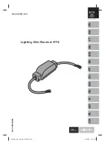 Предварительный просмотр 1 страницы SOMFY Lighting Slim Receiver RTS Installation Manual