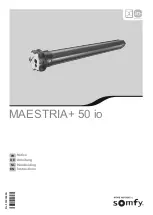 SOMFY MAESTRIA Plus 50 io Instructions Manual preview