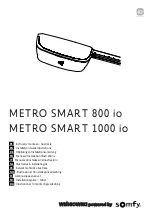 Предварительный просмотр 1 страницы SOMFY METRO SMART 1000 io Installation Manual Illustrations